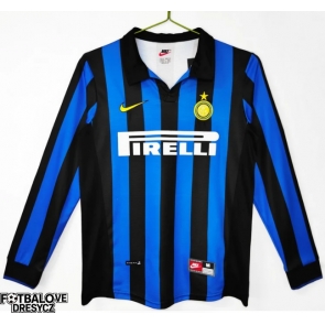 Inter Milan 1998-1999 Retro Domácí Dres Dlouhý Rukáv Inter Milan 1998-1999 Retro Domácí Dres Dlouhý Rukáv